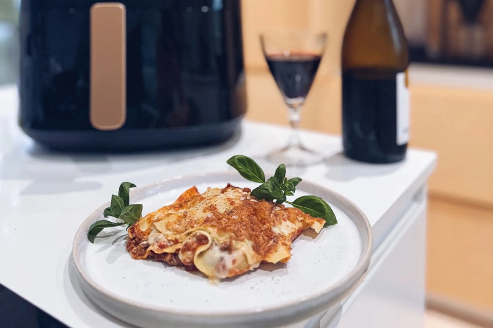 Lasagne made in airfryer