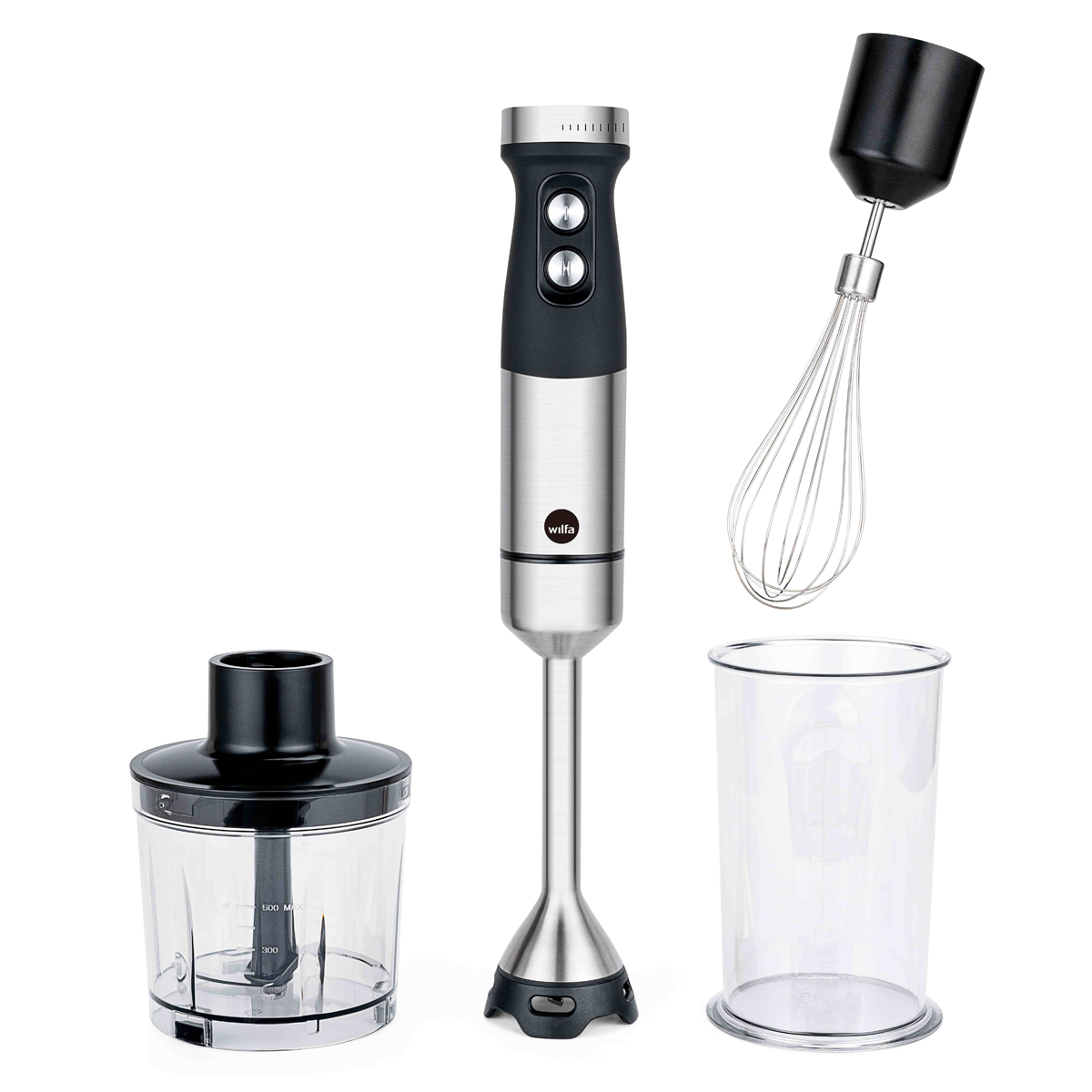 Wilfa Stickmixer Fusion 1000 - black/steel