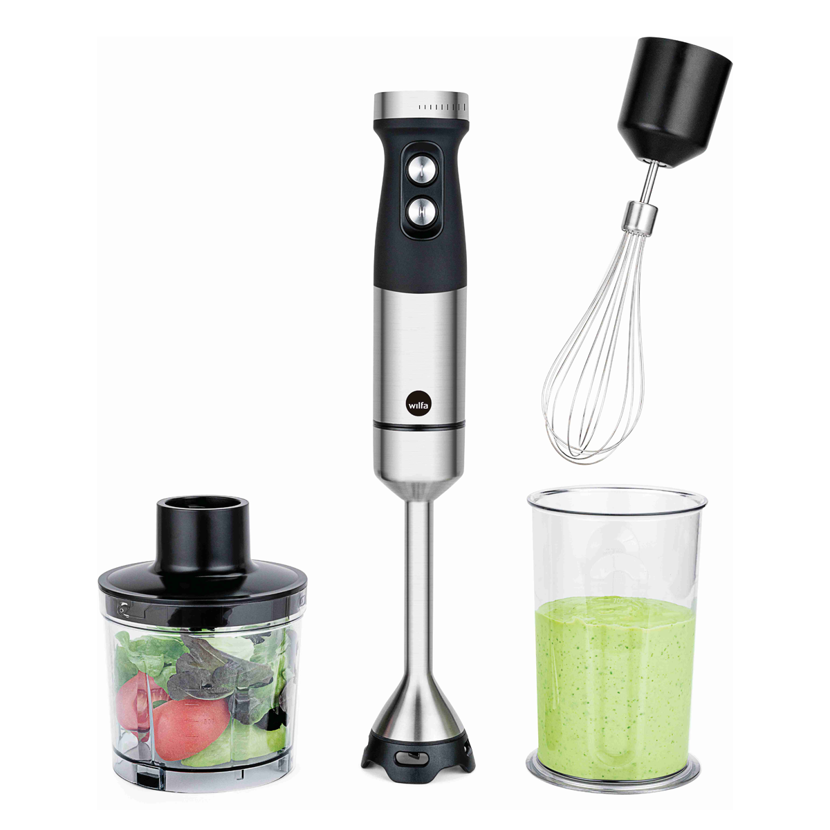 Wilfa Stickmixer Fusion 1000 - black/steel