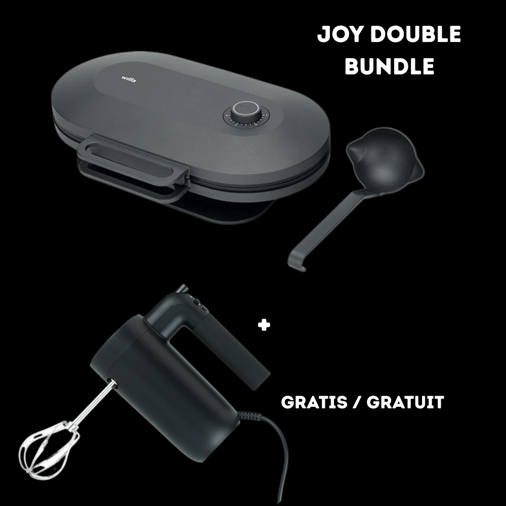 Wilfa Bundle Waffeleisen Joy Double & Handrührer Smooth Mix