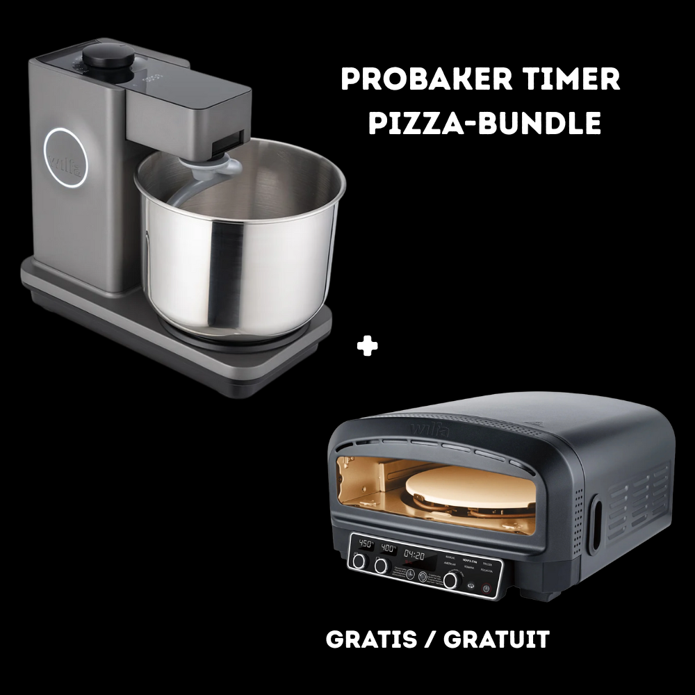 Wilfa Bundle Küchenmaschine Probaker Timer grey & Pizzaofen Crust