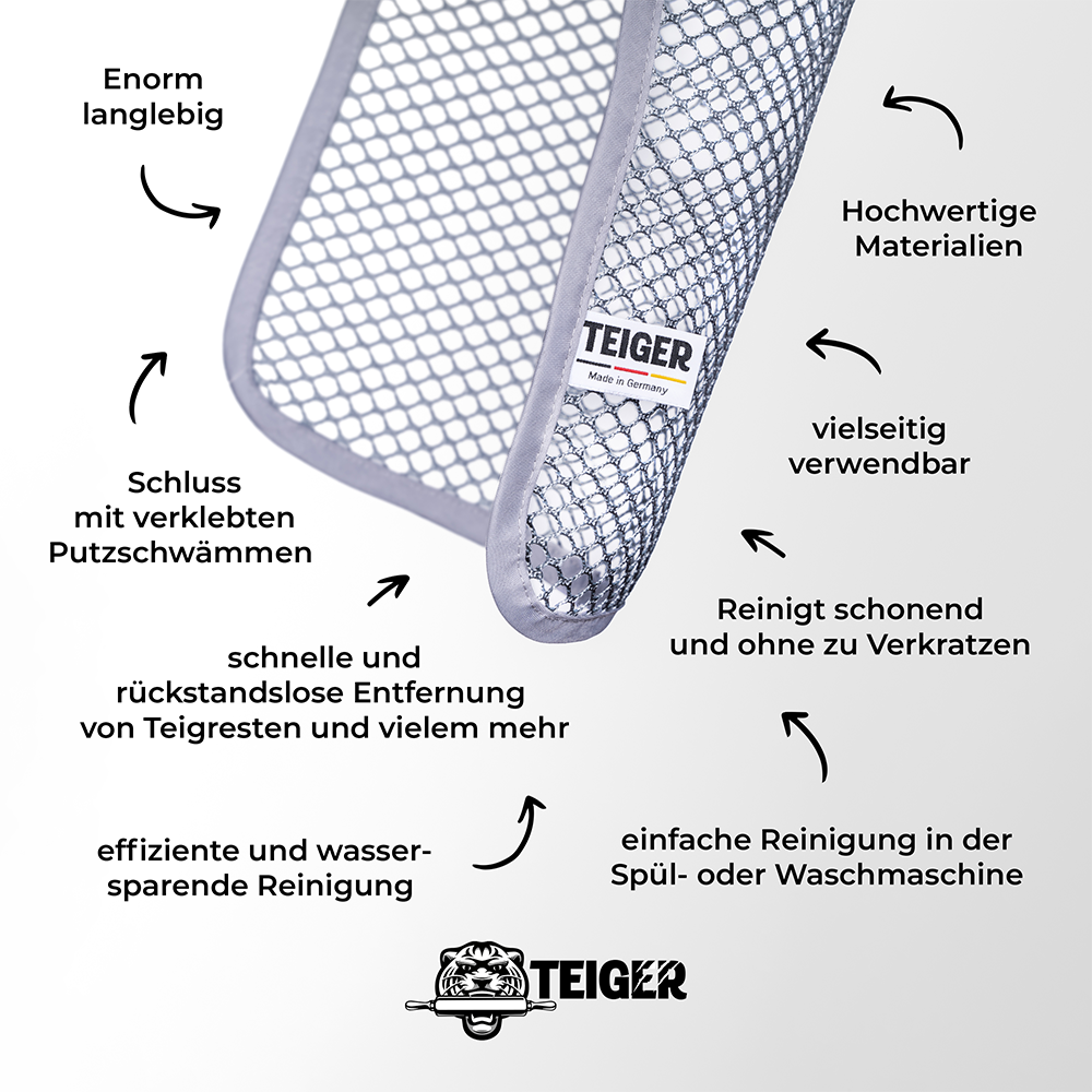 Teiger Teigreinigungstuch (Doppelpack)