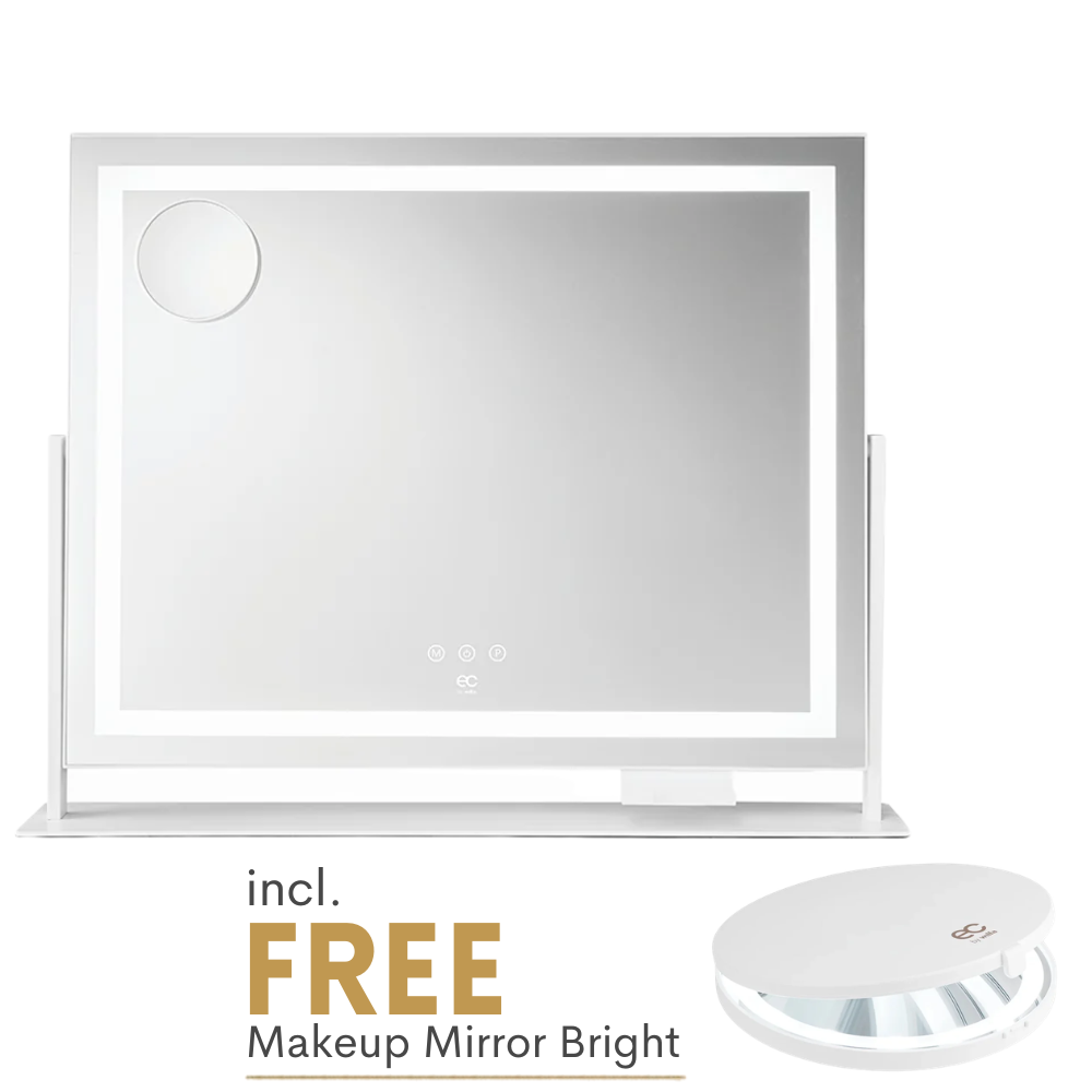 EC by Wilfa Makeup Mirror Sparkle | incl. free Mirror Bright